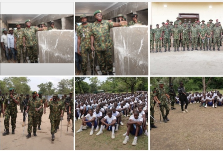 COAS VISITS NIGERIAN ARMY FITNESS CENTRE IN FALGORE FOREST  Assess Ongoing 81 Regular Recruit Intake Exercise.