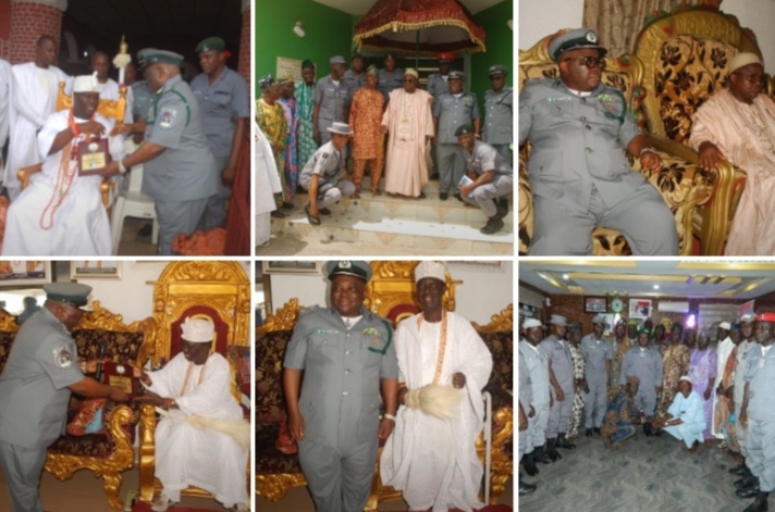 NIGERIA CUSTOMS SERVICE OYO/OSUN AREA COMMAND STRENGTHENS TIES WITH TRADITIONAL RULERS IN OYO AND OSUN STATES.